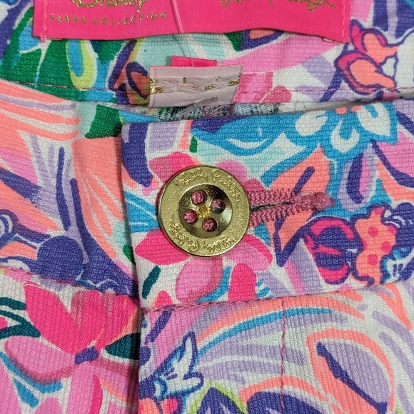 NWT! Lilly Pulitzer X Disney Callahan Shorts Disney Dreamin Size 00 - Picture 3 of 13